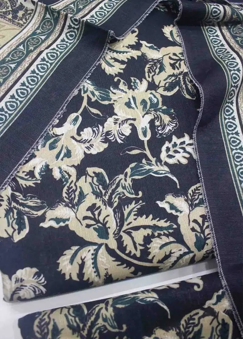 WKU-0223- 3 Piece Khaddar Printed UnStitched Suit