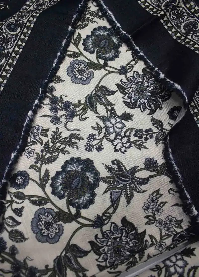 WKU-0239- 3 Piece Khaddar Printed UnStitched Suit