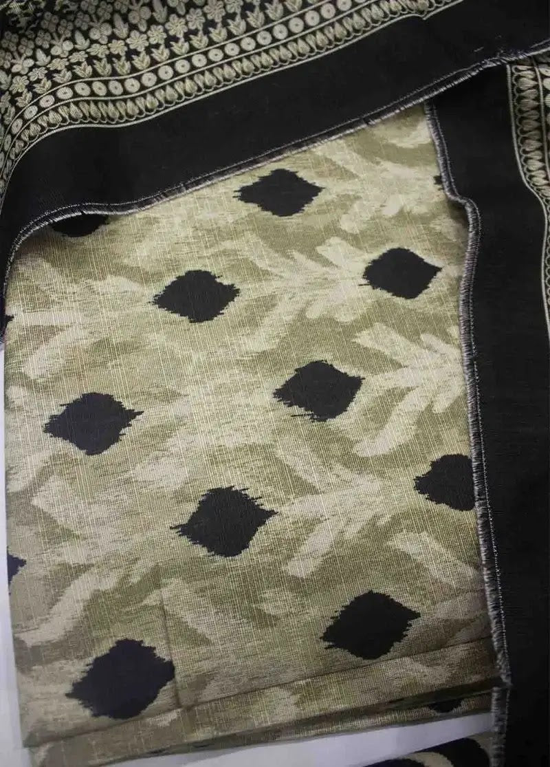 WKU-0245- 3 Piece Khaddar Printed UnStitched Suit