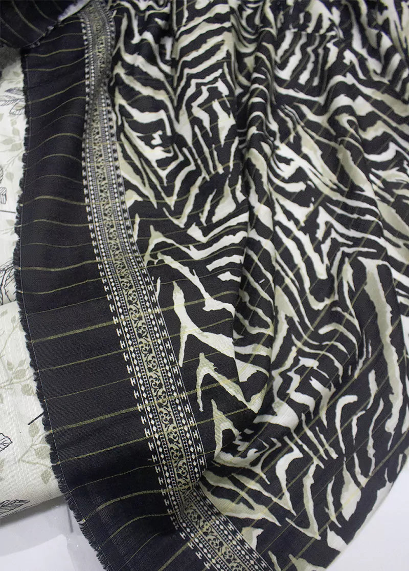 WKU-0250- 3 Piece Khaddar Printed UnStitched Suit