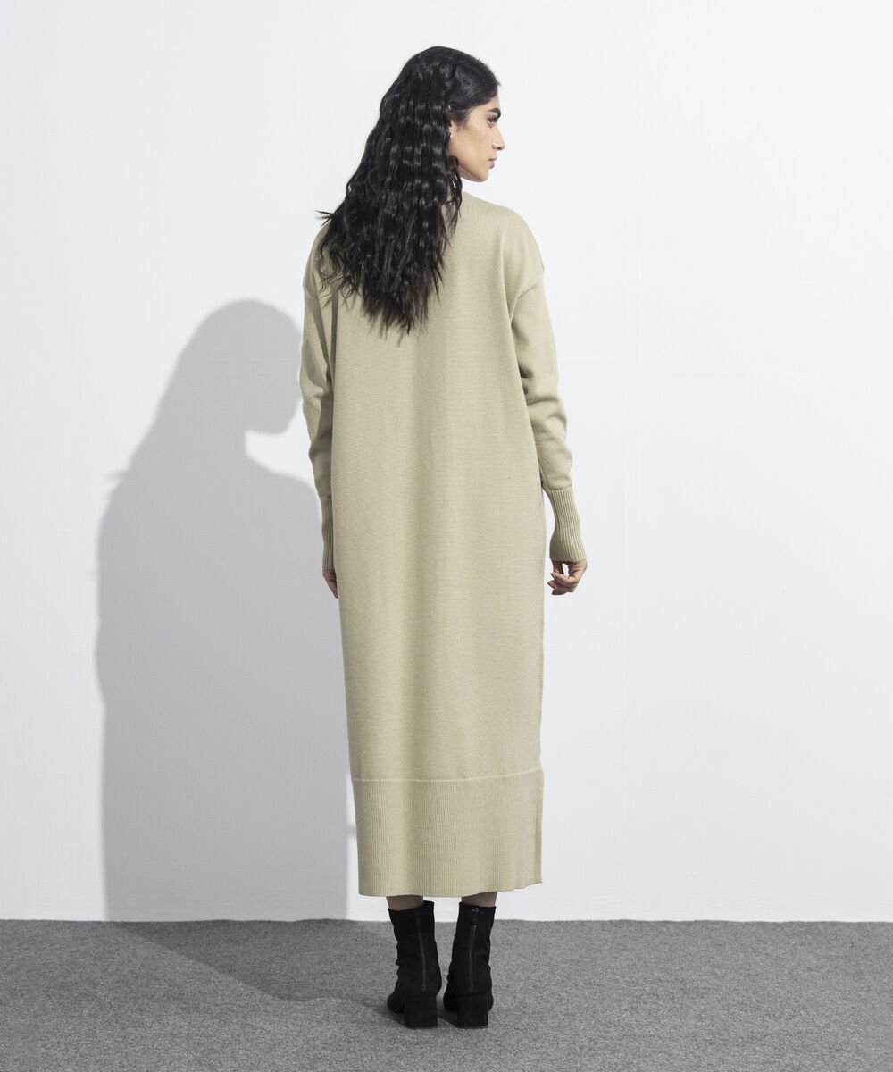 High Neck Sweater Dress