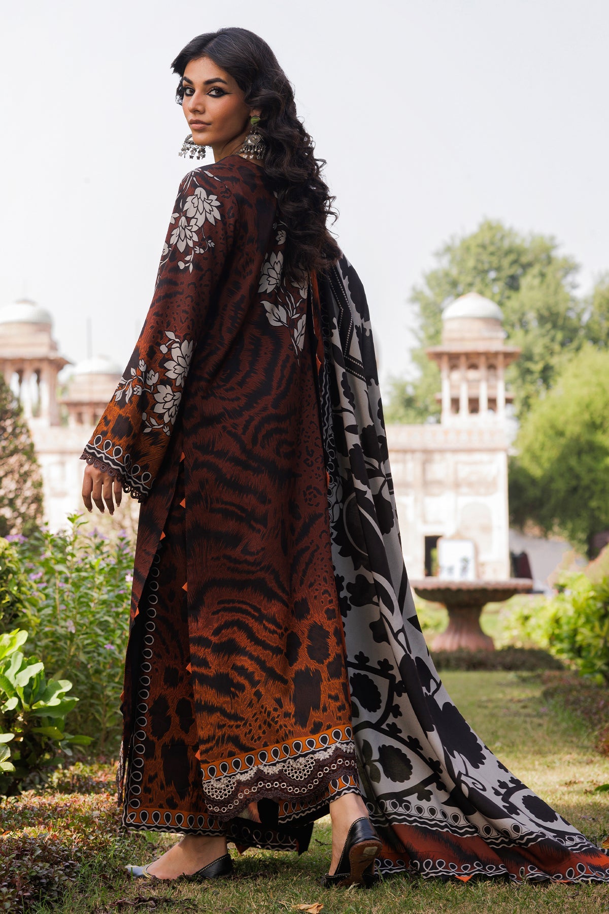 3-PC Unstitched Embroidered Linen Collection CCW6-15