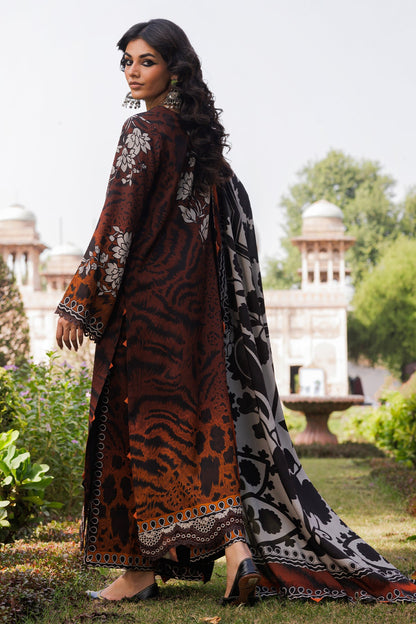 3-PC Unstitched Embroidered Linen Collection CCW6-15