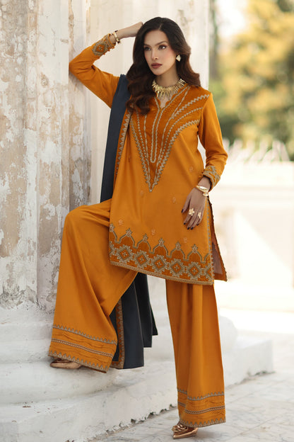 3-PC Unstitched Peach Leather with Velvet CSW5-08