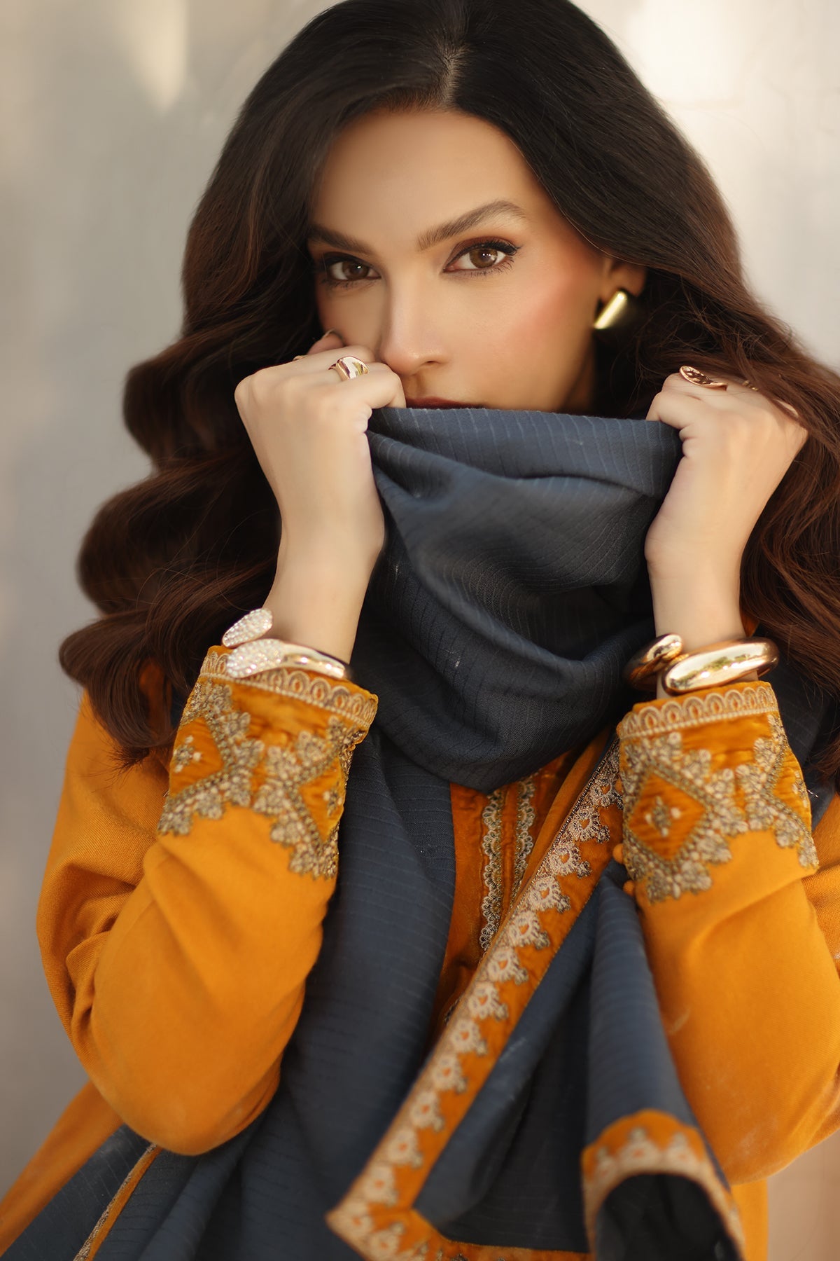 3-PC Unstitched Peach Leather with Velvet CSW5-08