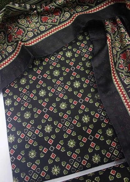 WKU-0231- 3 Piece Khaddar Printed UnStitched Suit