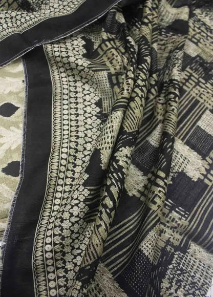 WKU-0245- 3 Piece Khaddar Printed UnStitched Suit