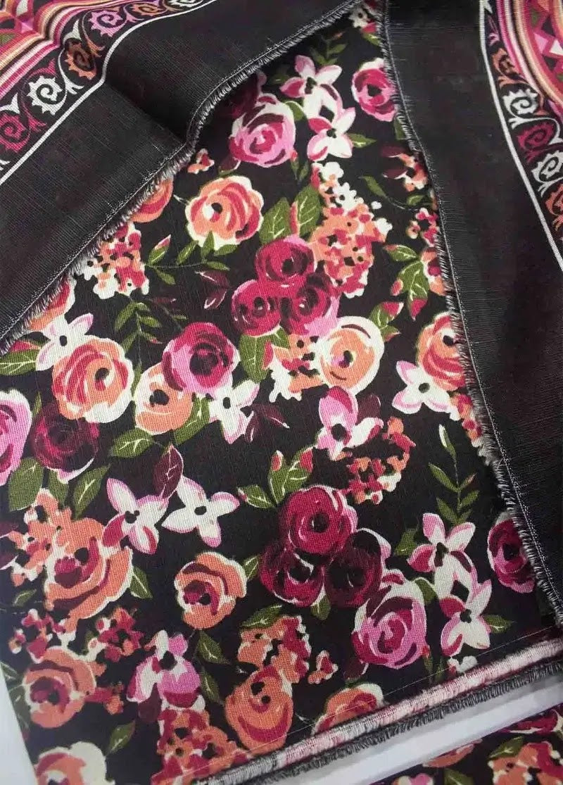 WKU-0249- 3 Piece Khaddar Printed UnStitched Suit