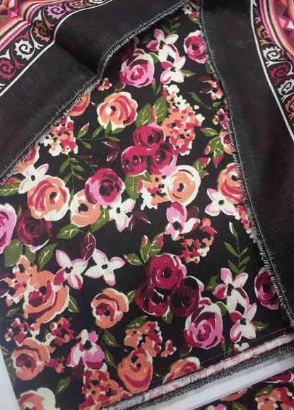 WKU-0249- 3 Piece Khaddar Printed UnStitched Suit