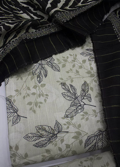WKU-0250- 3 Piece Khaddar Printed UnStitched Suit
