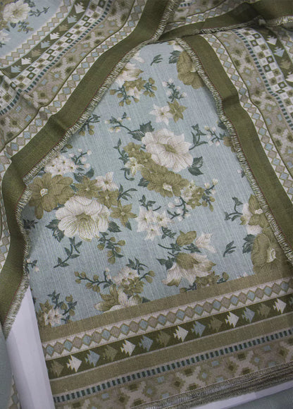 WKU-0253- 3 Piece Khaddar Printed UnStitched Suit