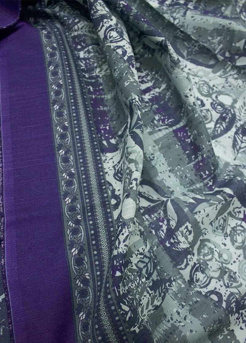 WKU-0256- 3 Piece Khaddar Printed UnStitched Suit