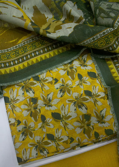 WKU-0264 - 3 Piece Khaddar Printed UnStitched Suit