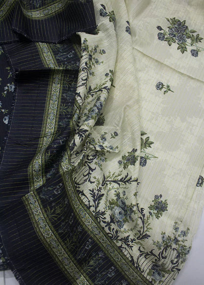 WKU-0267- 3 Piece Khaddar Printed UnStitched Suit