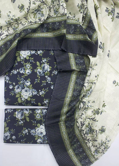 WKU-0267- 3 Piece Khaddar Printed UnStitched Suit