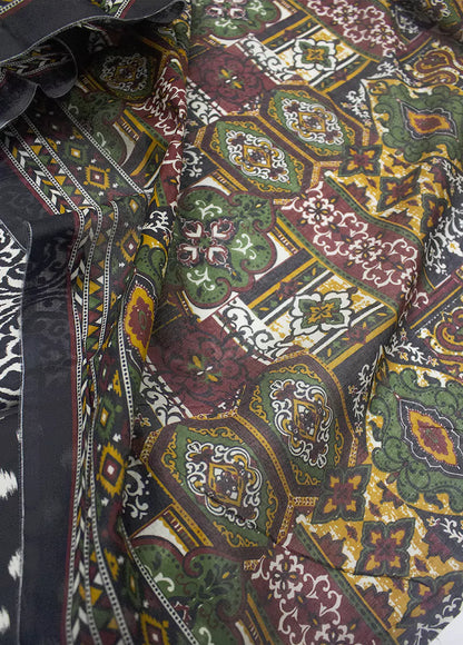 WKU-0280- 3 Piece Khaddar Printed UnStitched Suit