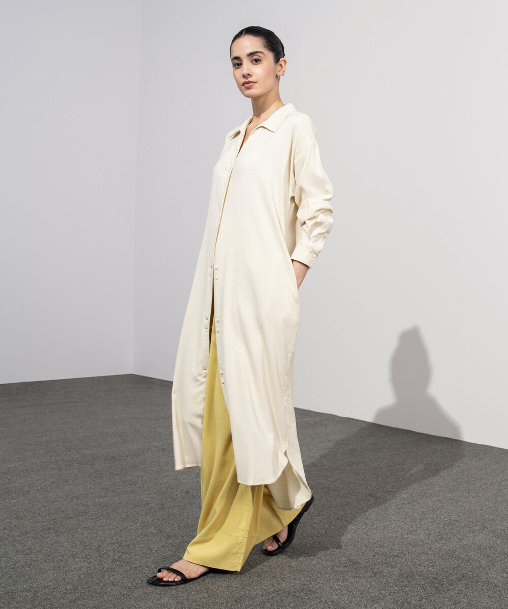 Seersucker Shirt Dress