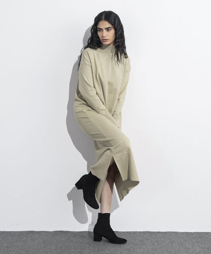 High Neck Sweater Dress